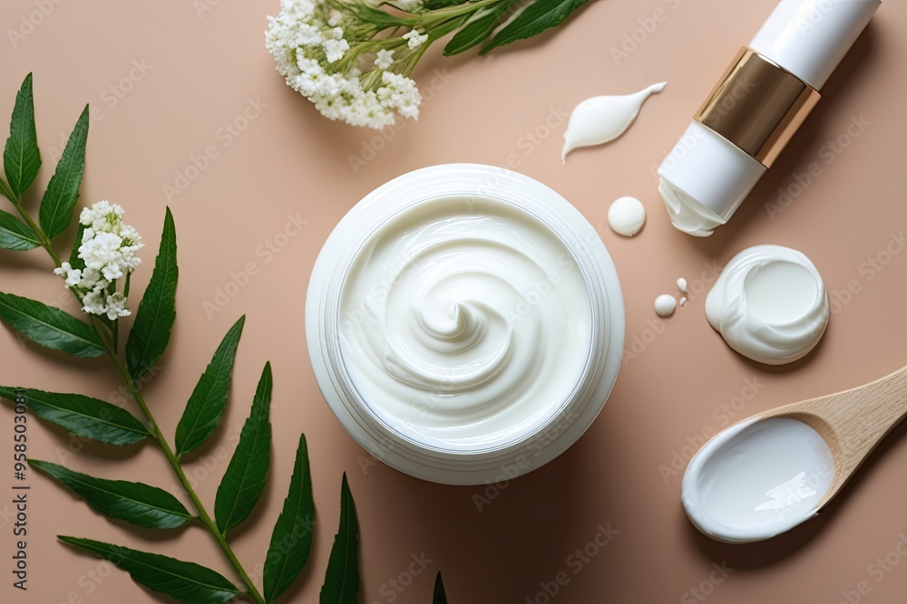 White Cream Lotion Texture for Skincare and Beauty Backgrounds White Cream Lotion Texture for Skincare and Beauty Backgrounds