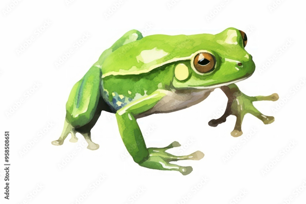 Fototapeta premium Frog amphibian wildlife animal.