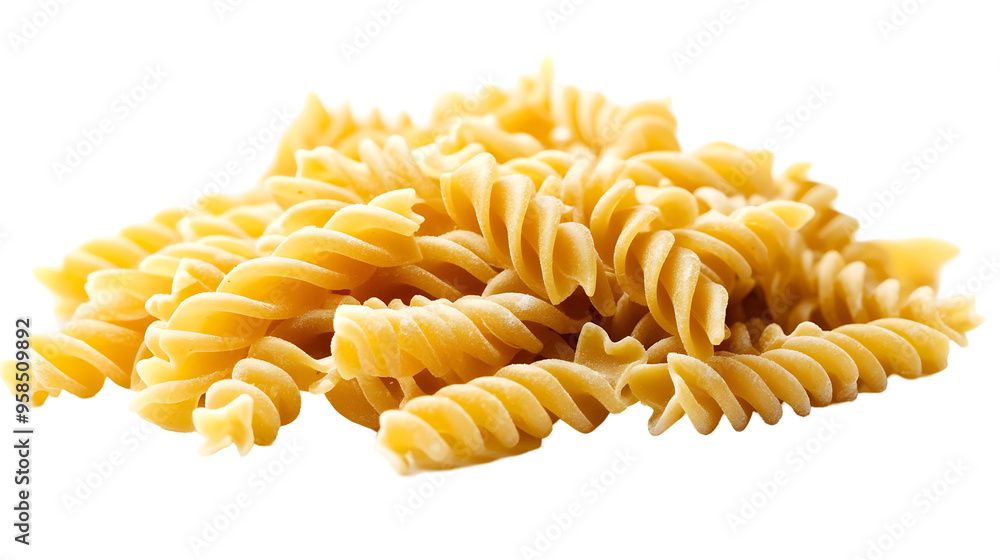 Spiral Pasta Isolated on Transparent Background, Close-Up of Uncooked Spiral Pasta, Raw Pasta for Food Photography, Dry Pasta for Cooking Spiral Pasta Isolated on Transparent Background, Close-Up of Uncooked Spiral Pasta, Raw Pasta for Food Photography, Dry Pasta for Cooking