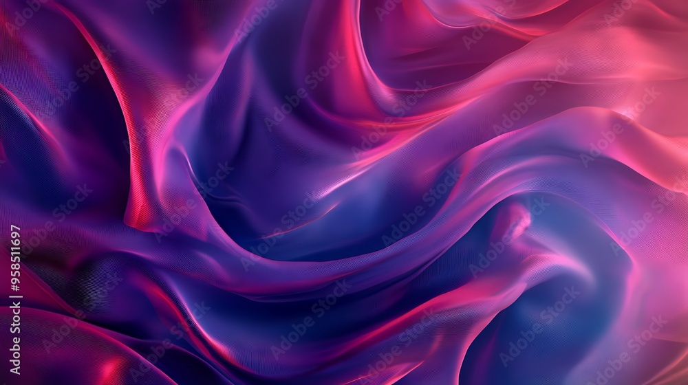 Fototapeta premium Abstract Swirling Purple and Pink