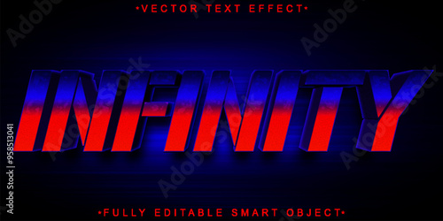 Infinity Vector Fully Editable Smart Object Text Effect