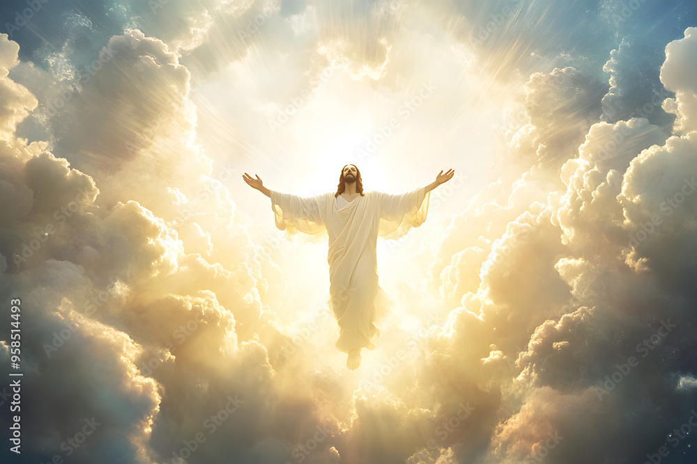 Divine Majesty: The Glorious Return of Jesus Christ in Heavenly Radiance