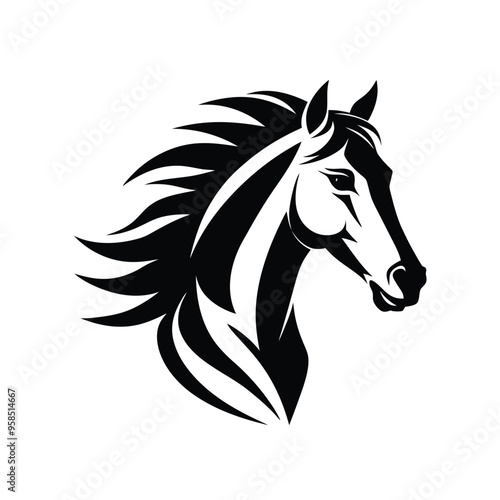 Logo of Horse Icon Vector Silhouette Modern Trendy