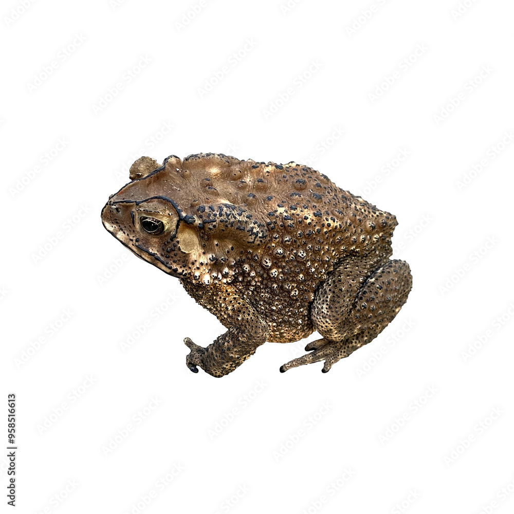 Fototapeta premium toad isolate on white background.