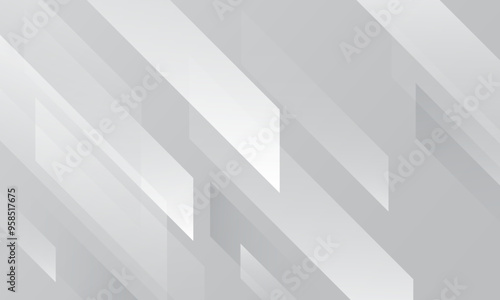 Abstract white and gray geometric background. Vector illustration