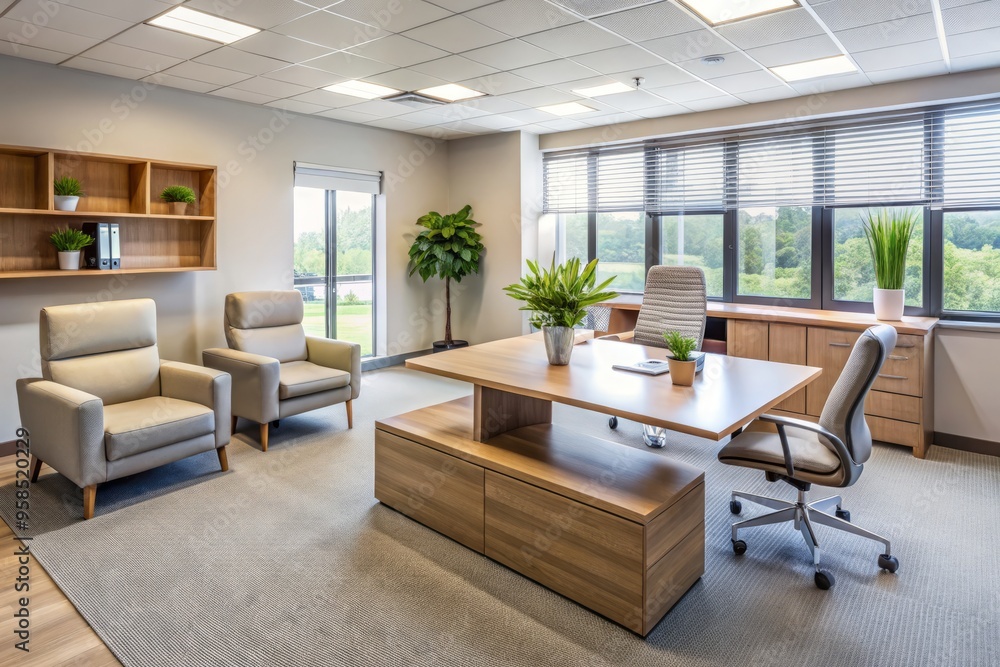 Neutral hues of beige, cream, and gray paint a serene picture, while smart, minimalist furniture adds a touch Neutral hues of beige, cream, and gray paint a serene picture, while smart, minimalist furniture adds a touch