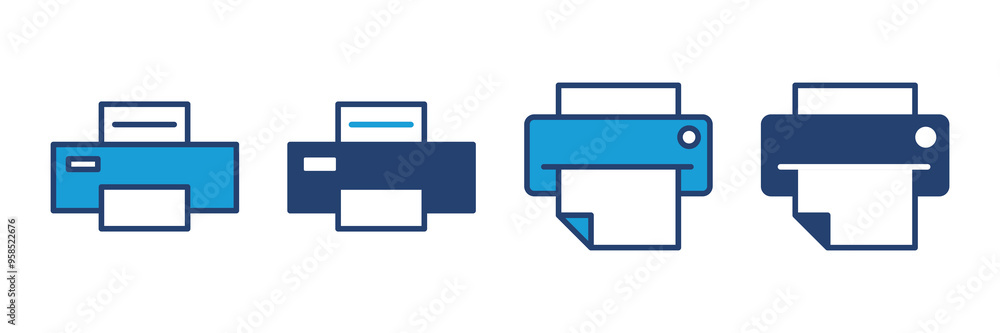 Print icon vector. printer icon vector. Print icon vector. printer icon vector.
