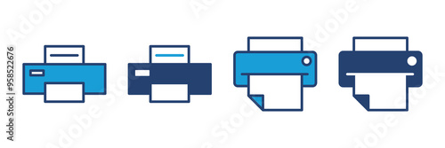 Print icon vector. printer icon vector.