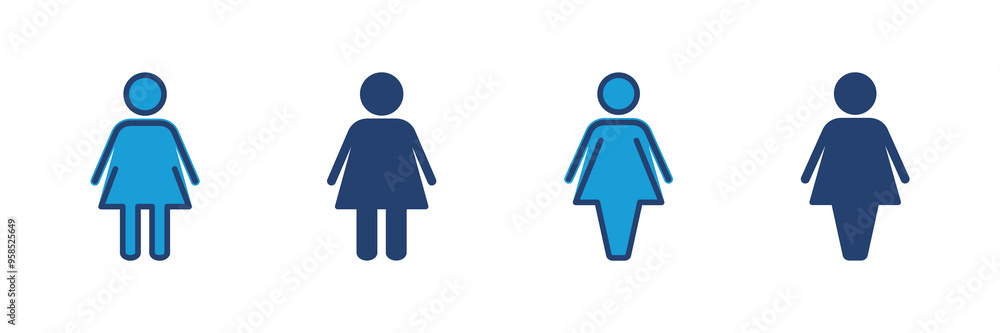 Female icon vector. woman icon vector Female icon vector. woman icon vector