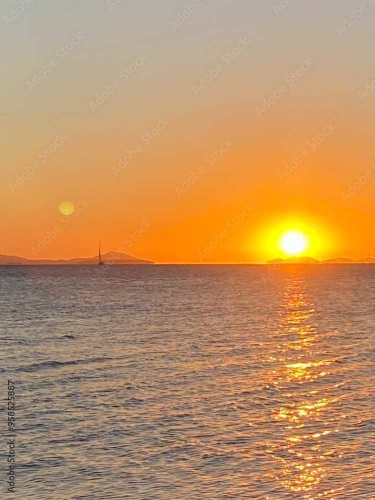 sunset at the sea sunset at the sea