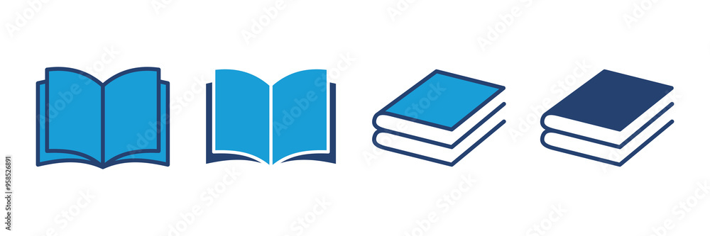 Book icon vector. open book icon vector. ebook icon Book icon vector. open book icon vector. ebook icon