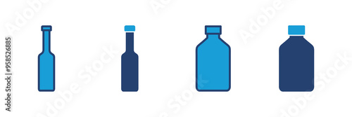Bottle icon vector. bottle vector icon