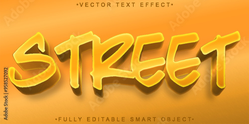  Graffiti Street Artist Vector Fully Editable Smart Object Text Effect