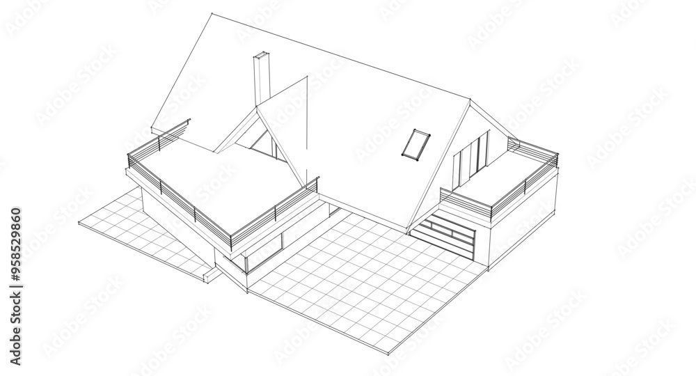 sketch of a modern house 3d rendering
sketch of a modern house 3d rendering