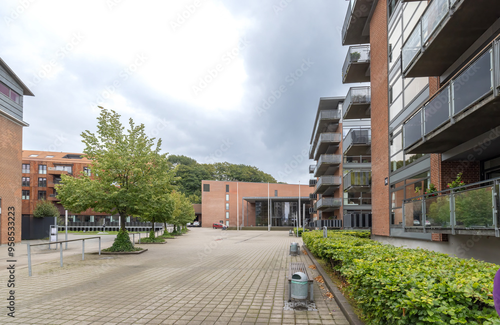 Walking in Silkeborg's streets with many beautiful buildings
Walking in Silkeborg's streets with many beautiful buildings