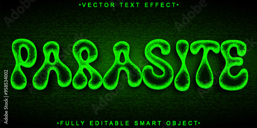 Parasite  Vector Fully Editable Smart Object Text Effect