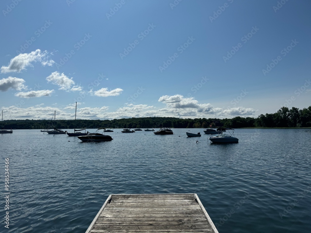 Fototapeta premium lake dock