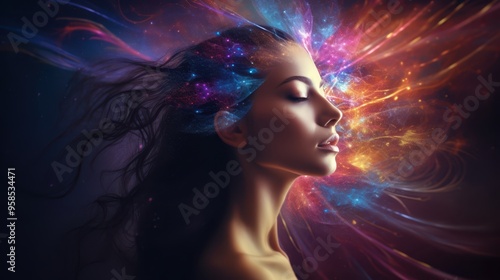 Energy woman, healing feminity