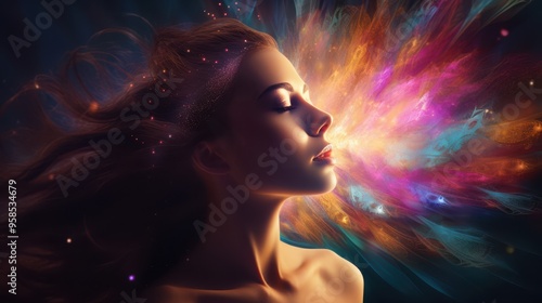 Energy woman, healing feminity