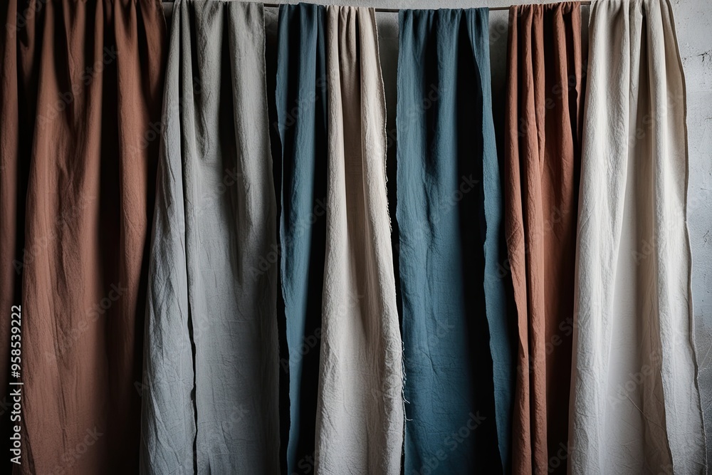 Trendy Distressed Fabric Wall Hanging Backdrop with Unique Texture Trendy Distressed Fabric Wall Hanging Backdrop with Unique Texture