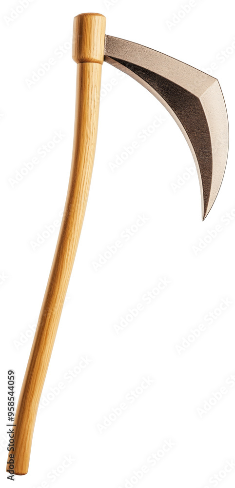 A traditional scythe isolated on transparent background. A traditional scythe isolated on transparent background.