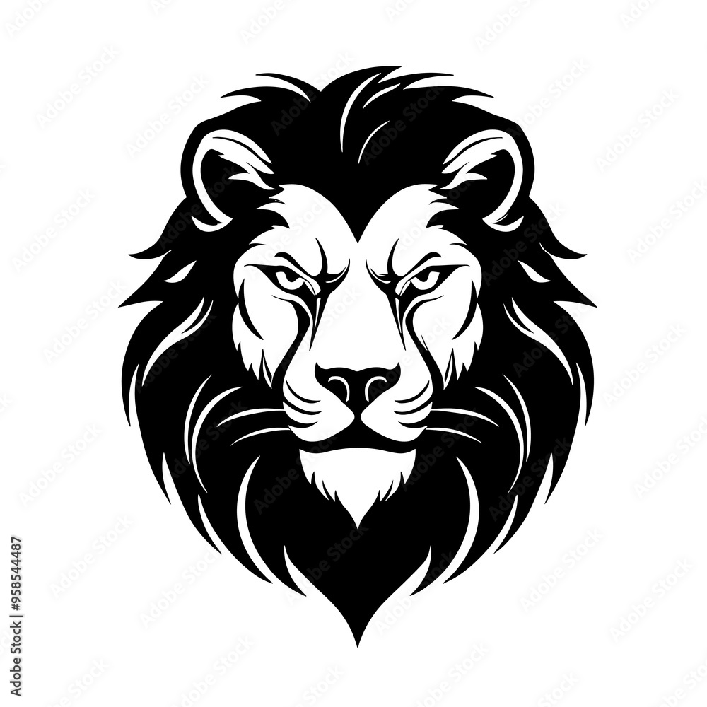 Fototapeta premium illustrator-logo-lion-tatto-vetor.eps