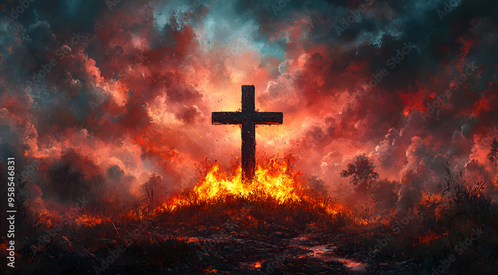 “Watercolor Illustration of the Cross on Cal Kedron Hill, Depicting a Sacred Scene with Subtle Colors and a Serene Atmosphere”
“Watercolor Illustration of the Cross on Cal Kedron Hill, Depicting a Sacred Scene with Subtle Colors and a Serene Atmosphere”