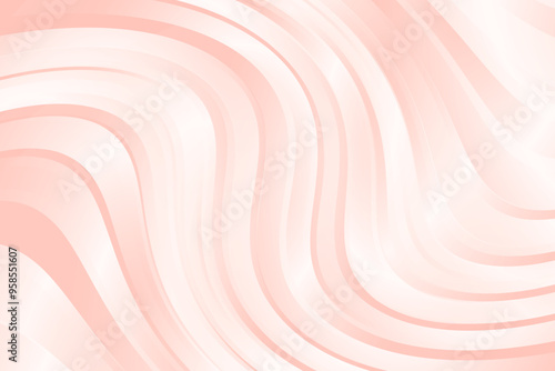 Abstract light pink glowing wavy pattern, nude peach color background. Aesthetic geometric wallpaper with curvy lines texture. Perfect for elegant presentation, web banner, poster