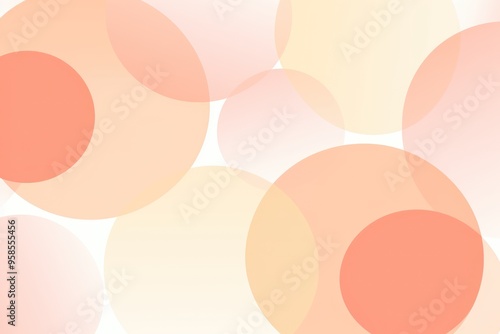 Repeated modern Peach soft pastel color vector art circle pattern