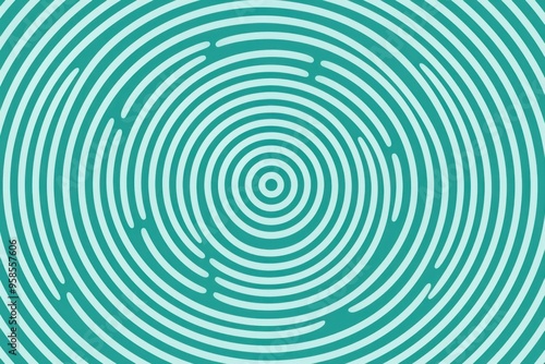 Repeated modern Turquoise soft pastel color vector art circle pattern