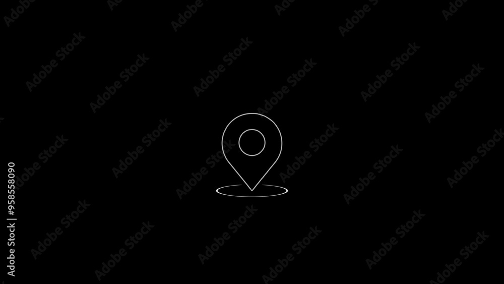 Location pin icon and location marker point illustration. Location pin icon and location marker point illustration.
