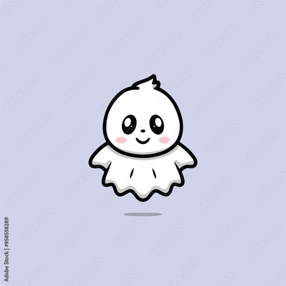 Fototapeta premium A cute toddler ghost vector