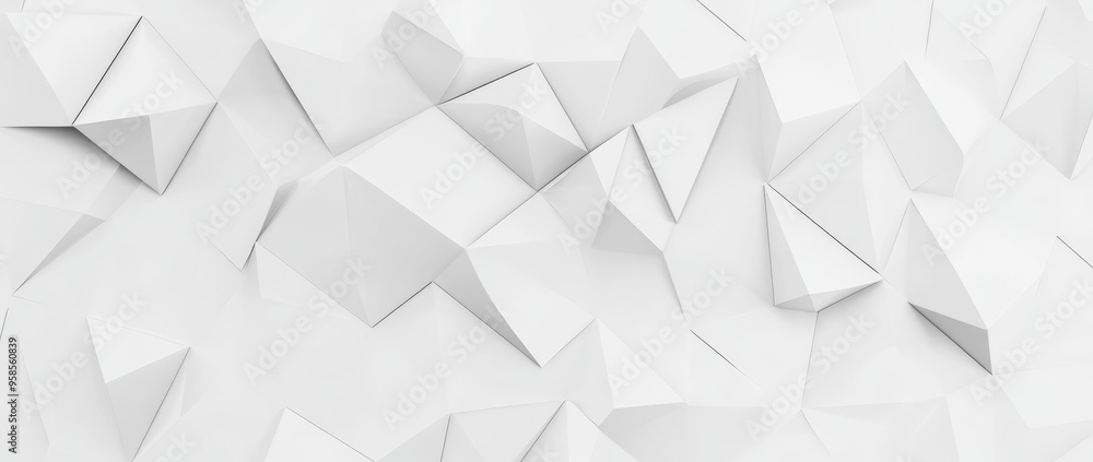 With a white background centered with many white cubes With a white background centered with many white cubes