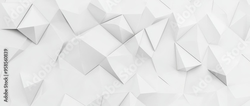 With a white background centered with many white cubes