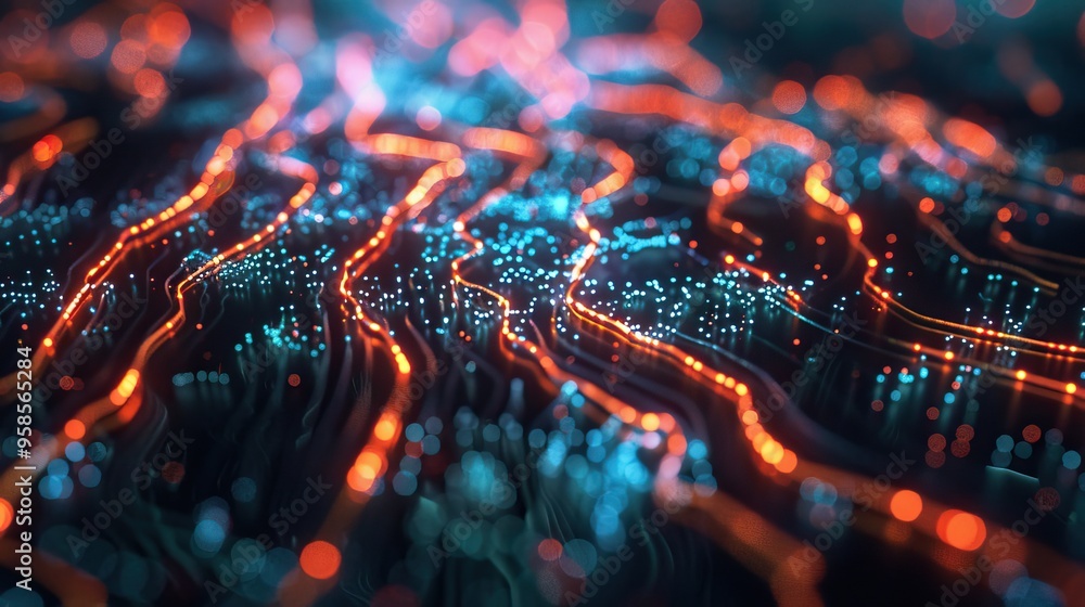 Abstract Neon Lights Background Abstract Neon Lights Background