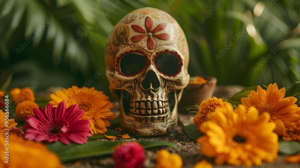 Day The Dead Altar Yellow Day The Dead Altar Yellow