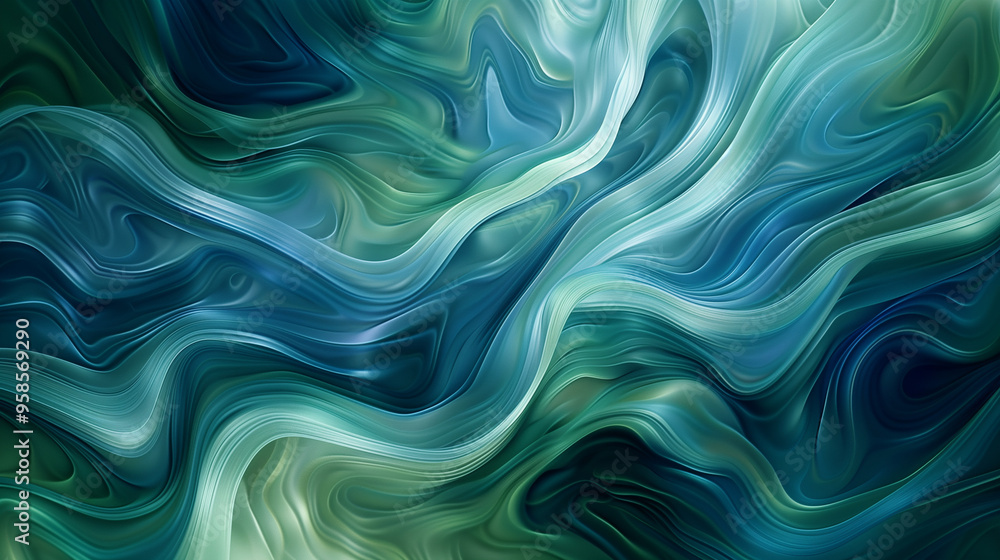 business background wallpaper Abstract fluid wave patterns in shades of blue and green, with a soft, flowing 3D effect. business background wallpaper Abstract fluid wave patterns in shades of blue and green, with a soft, flowing 3D effect.
