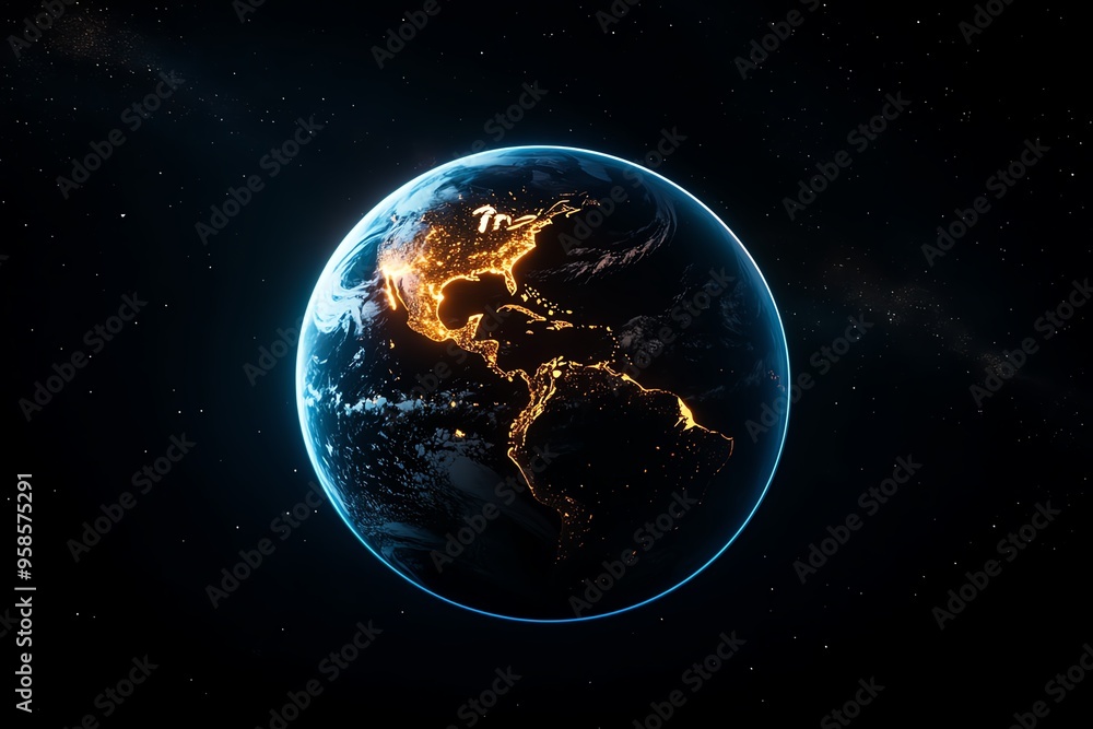 Astronaut in the glow of Earth is captured in a realistic photo of an astronaut floating above the Earth, with the planet’s surface glowing softly in the distance Astronaut in the glow of Earth is captured in a realistic photo of an astronaut floating above the Earth, with the planet’s surface glowing softly in the distance