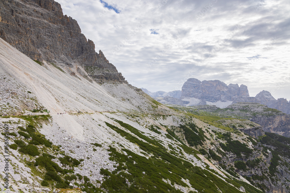 Obraz premium View from hiking near Tre Cime di Lavaredo - Italy