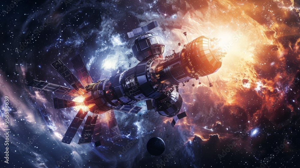 Space exploration concept photography. Mixed media. Space exploration concept photography. Mixed media.