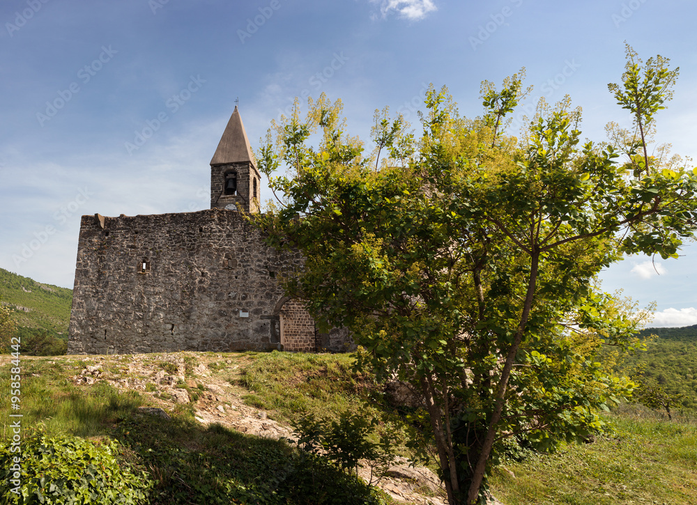 Church of the Holy Trinity, Hrastovlje, Slovenia. Church of the Holy Trinity, Hrastovlje, Slovenia.