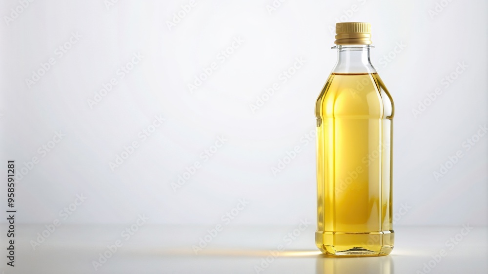 oil, bottle, yellow, white, Pastic yellow oil bottle on white background oil, bottle, yellow, white, Pastic yellow oil bottle on white background