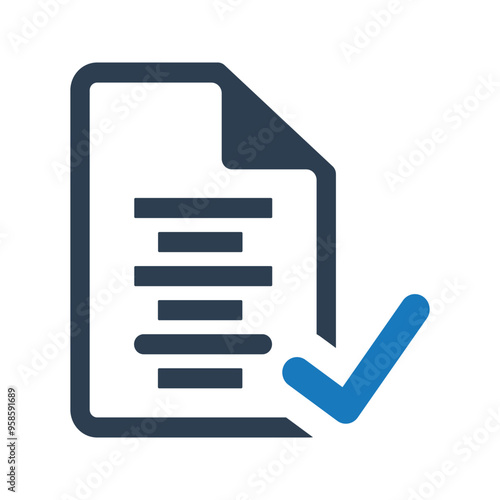 Document approve icon