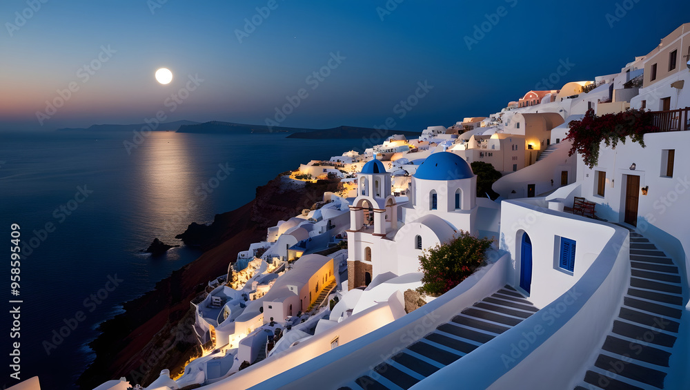 Naklejka premium island country, ai generated