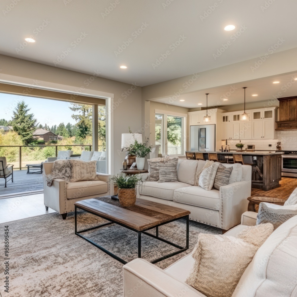Real estate marketing image of open house setup Real estate marketing image of open house setup