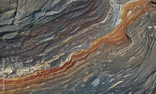 Layered Rock Formation