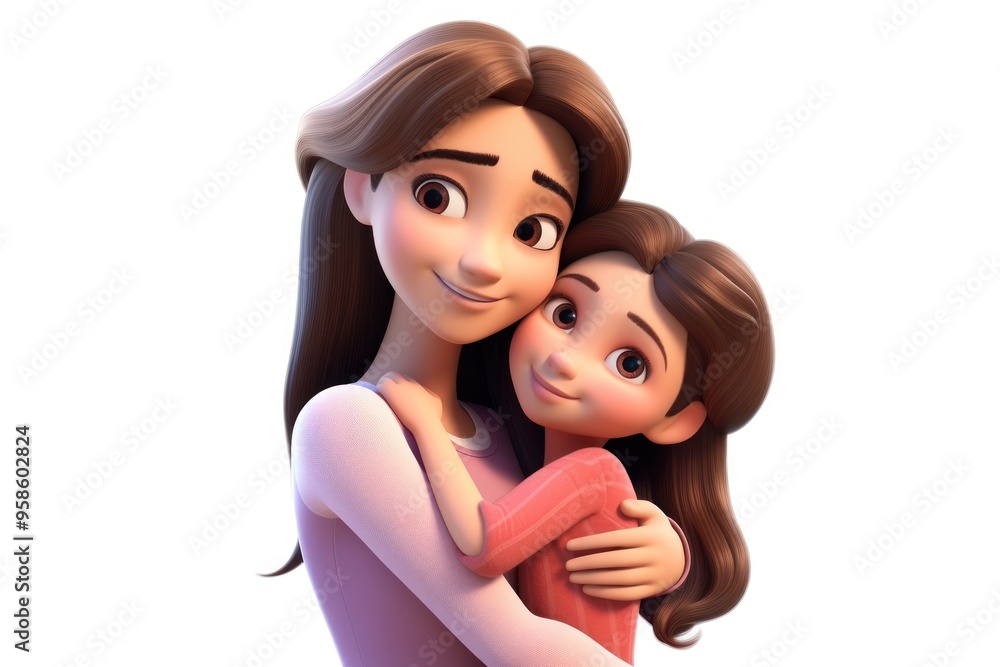 Cartoon adult white background togetherness. Cartoon adult white background togetherness.