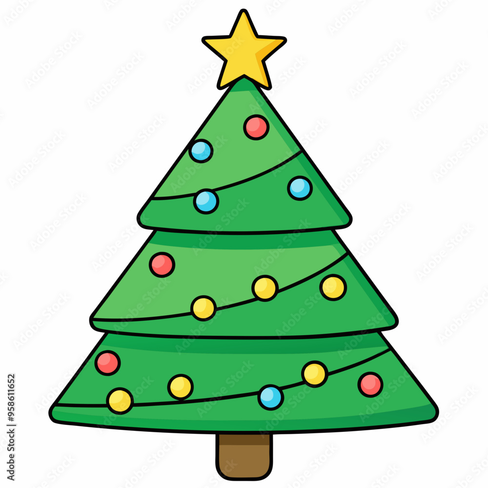 christmas tree illustration christmas tree illustration