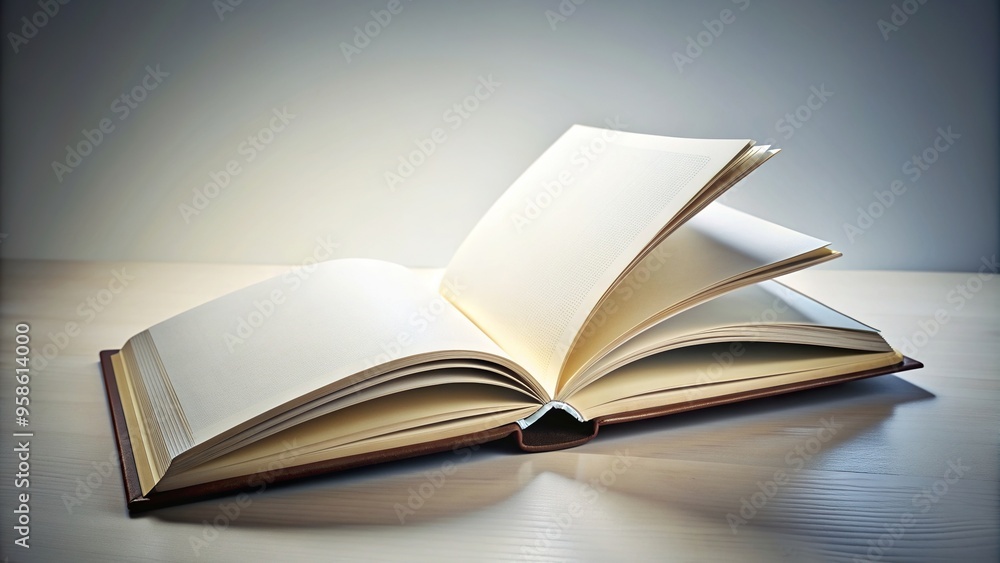Fototapeta premium resources, horizontal, studying, stack, intelligence, isolation, study, university, concept, book, Blank book with education concept on white background captured at a tilted angle