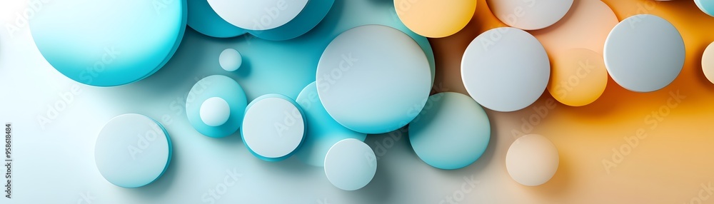 Abstract Colorful Circles Background. Abstract Colorful Circles Background.